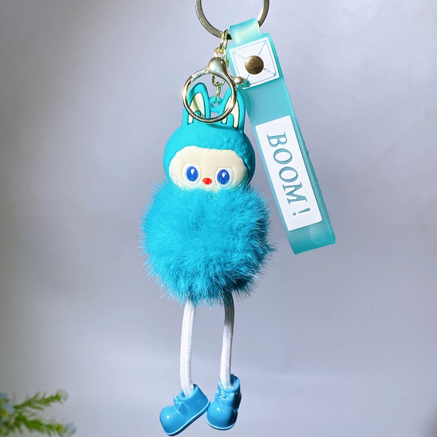 Resin Plush Labubu Key Chain Crystal Healing Bulk Wholesale