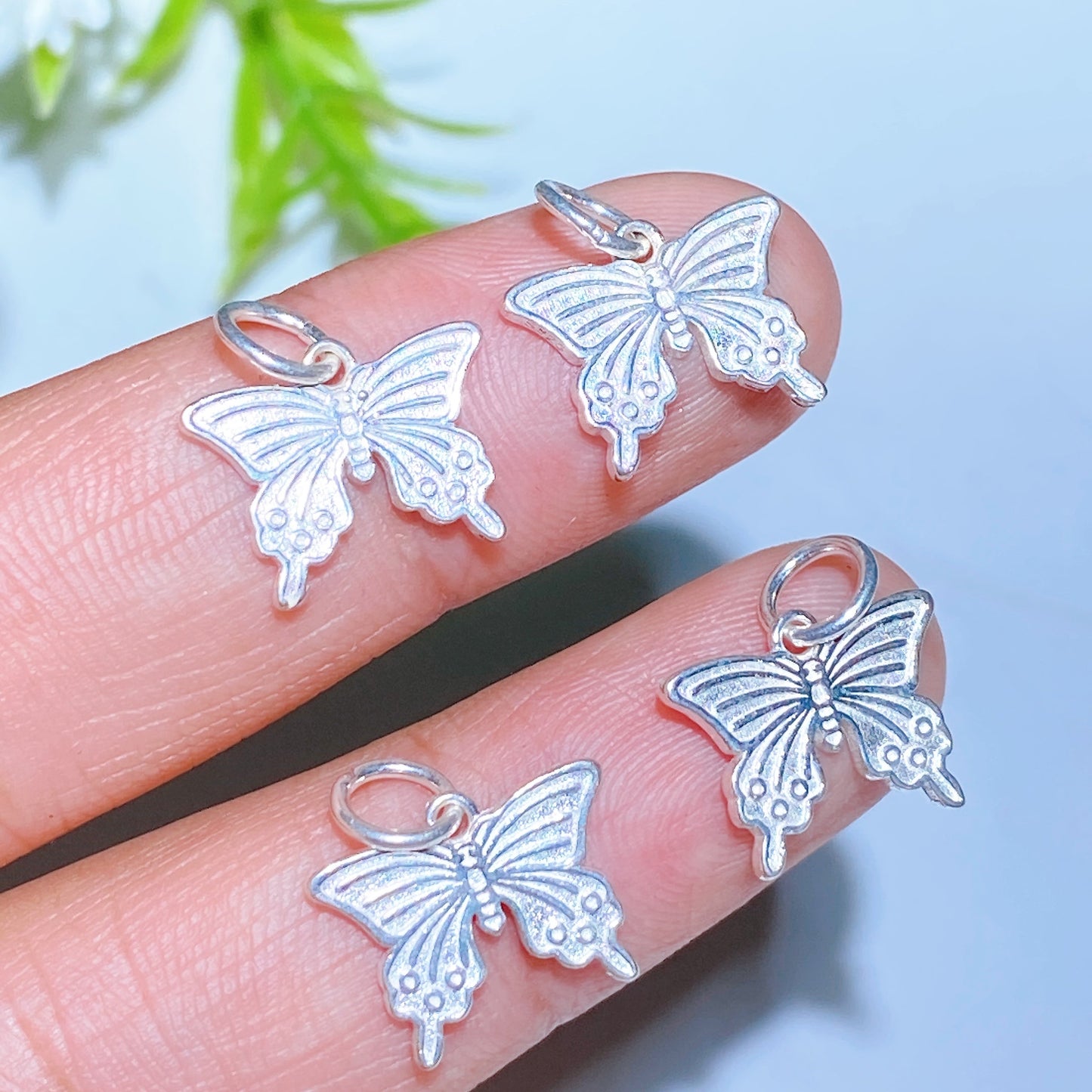 S925 Silver Carving for Jewelry DIY  Crystal Healing Bulk Wholesale