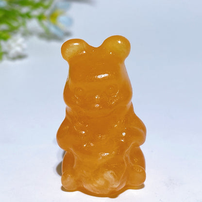 1.2"-1.7" Crystal 'Winnie the Pooh' Character Carving Crystal Healing Bulk Wholesale