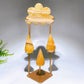 Natural Crystal Cloud Raindrop Carving with Stand Free Form Crystal Healing Bulk Wholesale