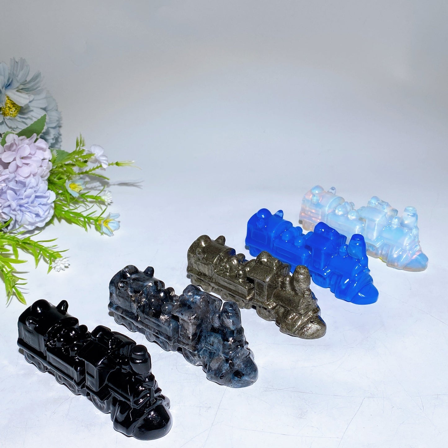 10cm Crystal Train Carving Crystal Healing Bulk Wholesale