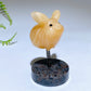 1.6" Natural Crystal Pig Carving with Yooperlite Base Crystal Healing Bulk Wholesale