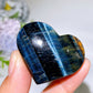 1.5"-2.4" Blue Tiger's Eye Heart Carving Crystal Healing Bulk Wholesale
