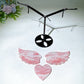 Crystal Heart Wings Carving with Stand Crystal Healing Bulk Wholesale