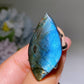 1.2"-1.7" Irregular Shape Labradorite Ring Crystal Healing Bulk Wholesale