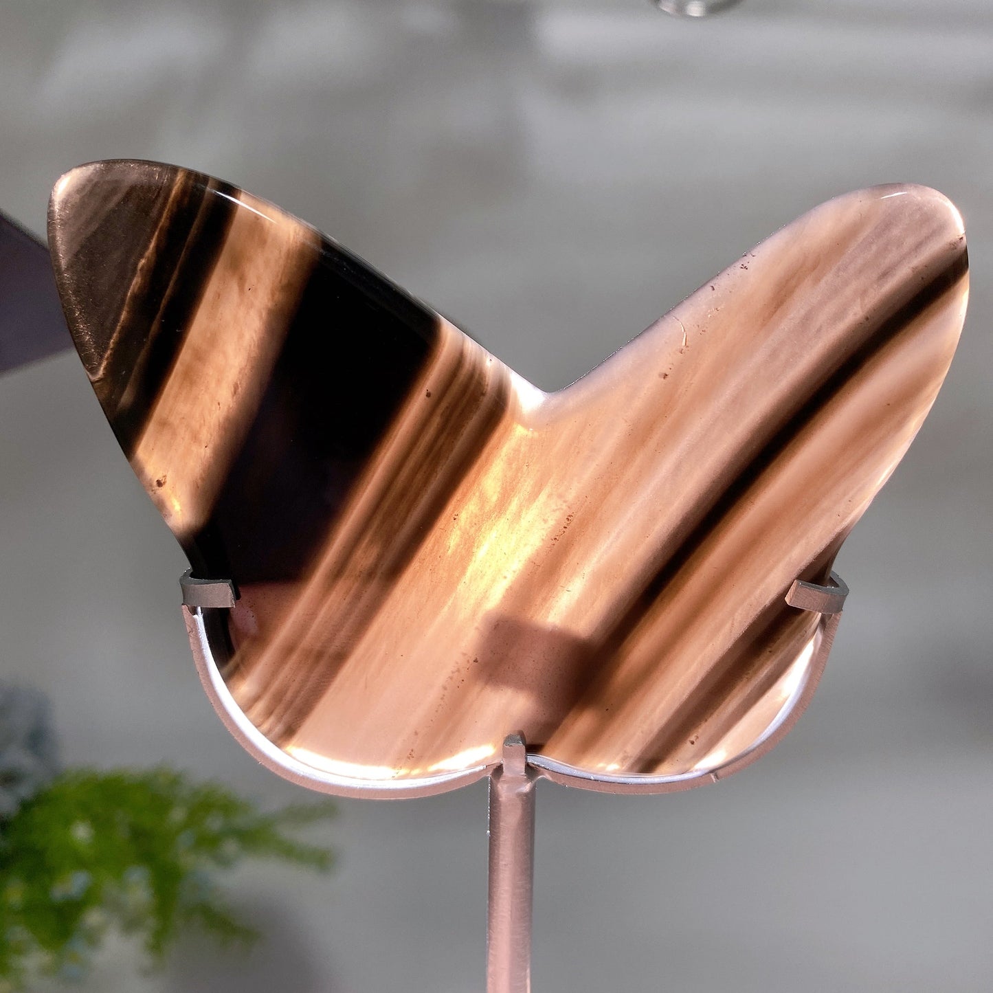 Midnight Lace Obsidian Shape Carving with Stand Crystal Healing Bulk Wholesale