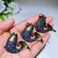 Metal Goldfish with Lapis Decor Pendant Crystal Healing Bulk Wholesale