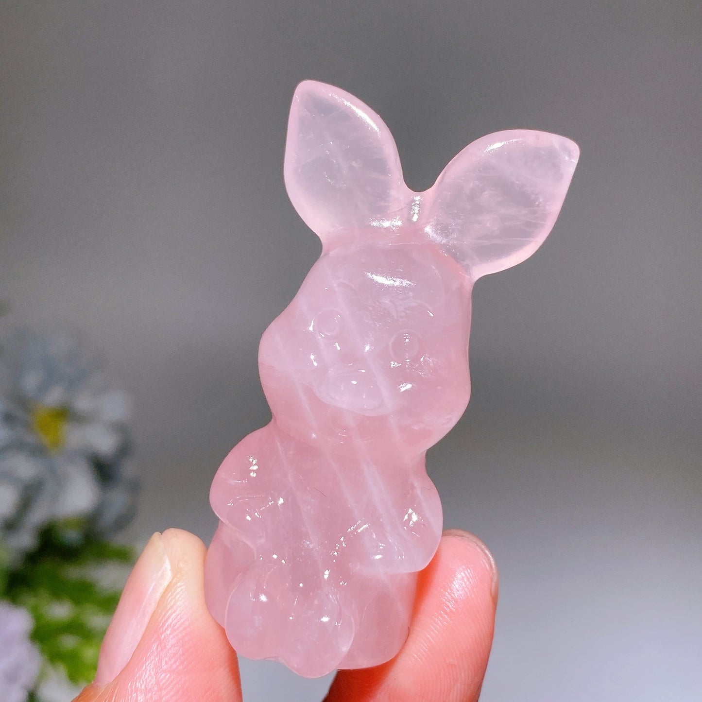 2.1" Rose Quartz Piglet Carving Crystal Healing Bulk Wholesale