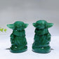 2.4" Green Aventutriner Yoda Carving Crystal Healing Bulk Wholesale