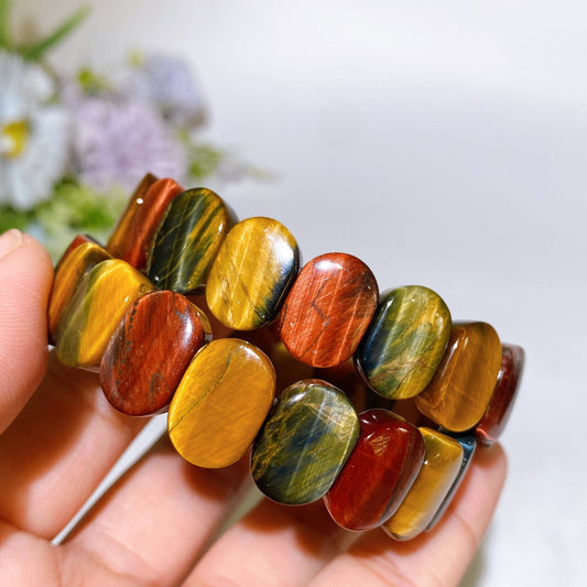 Rainbow Tiger's Eye Bangle Crystal Healiing Bulk Wholesale