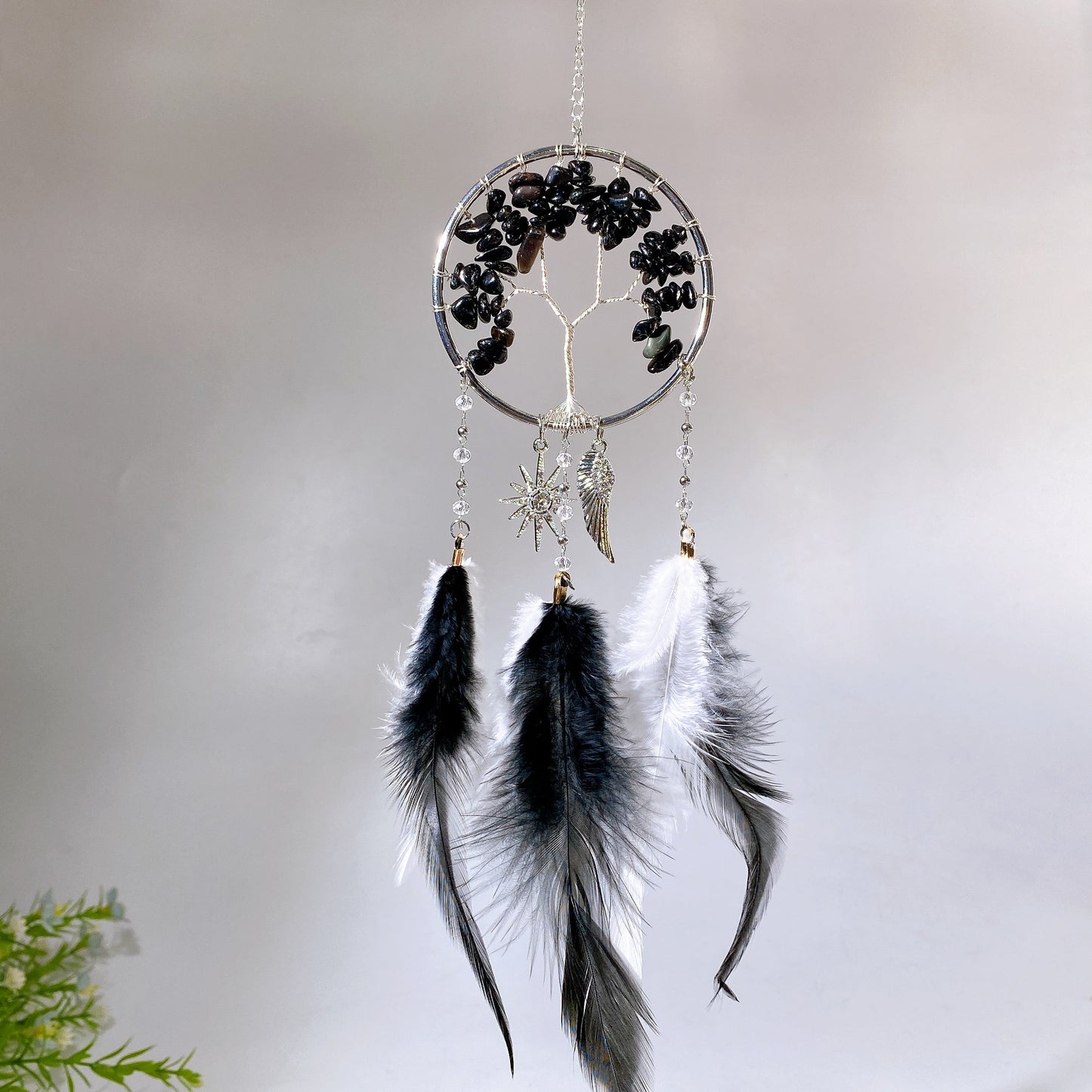 28cm Natural Crystal Dreamcatcher Crystal Healing Bulk Wholesale