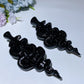 5.7" Black Obsidian Snake Sword Carving Crystal Healing Bulk Wholesale