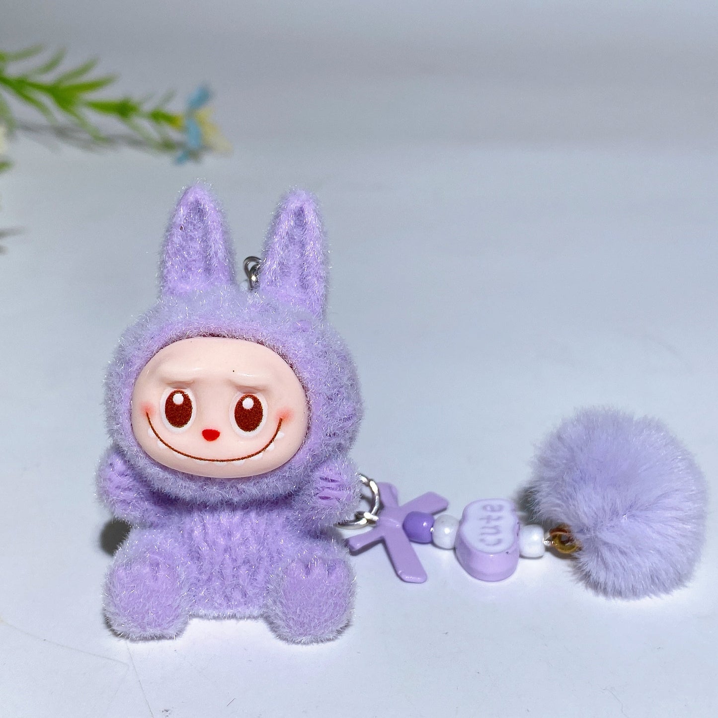 Labubu Key Chain Bag Hanging Ornament Crystal Healing Bulk Wholesale