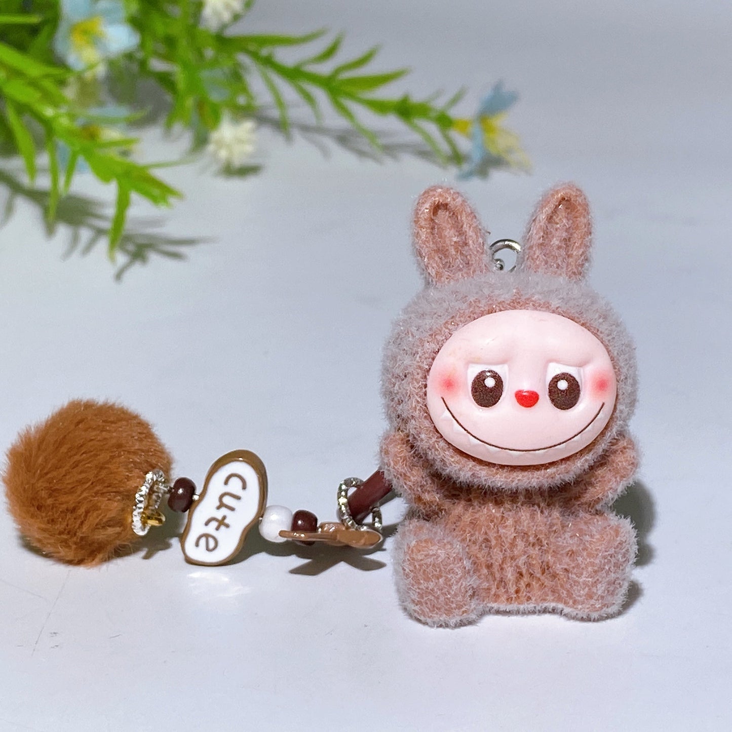 Labubu Key Chain Bag Hanging Ornament Crystal Healing Bulk Wholesale