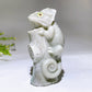 3.9" Natural Jade Chameleon Carving Crystal Healing Bulk Wholesale