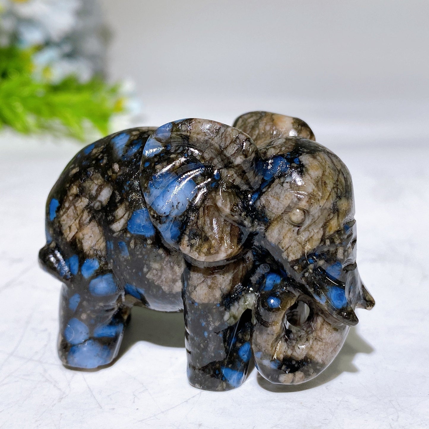 2.1" Crystal Elephant Carving Crystal Healing Bulk Wholesale