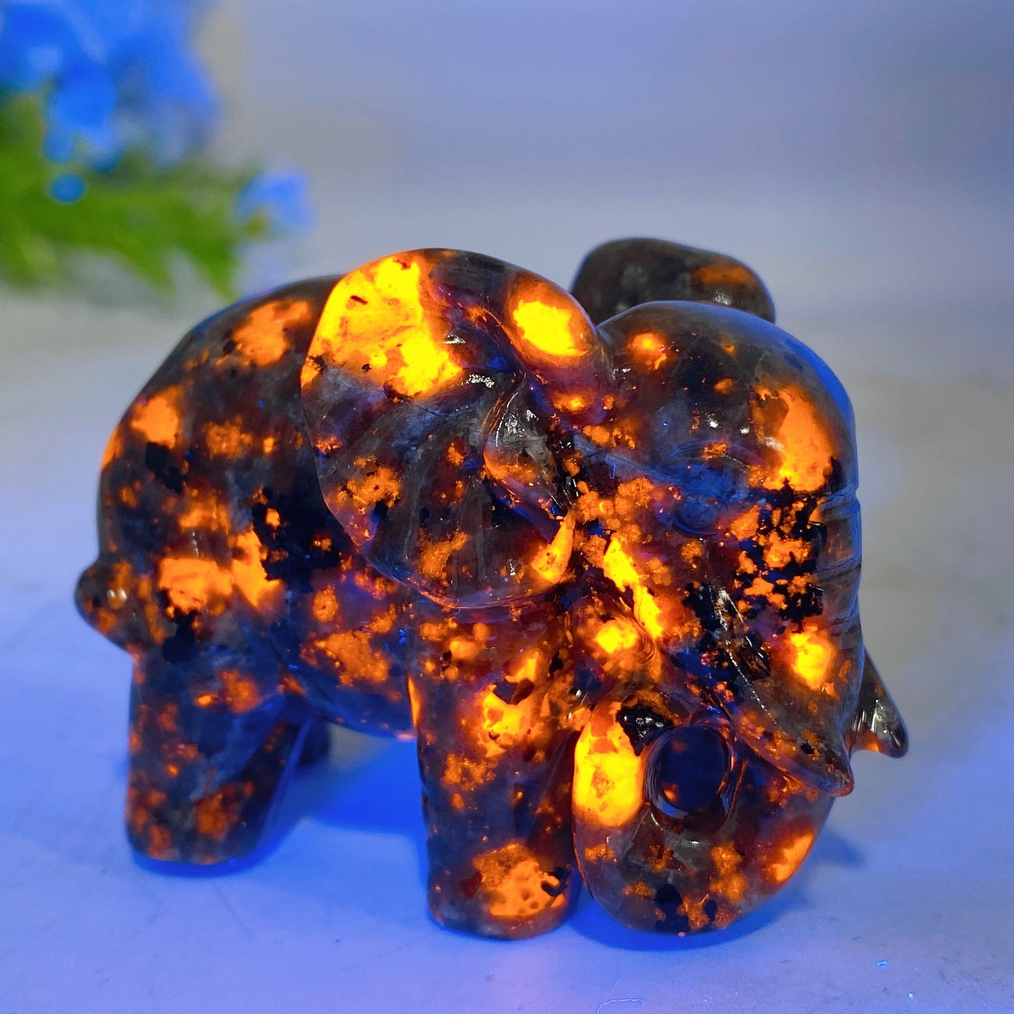 2.1" Crystal Elephant Carving Crystal Healing Bulk Wholesale