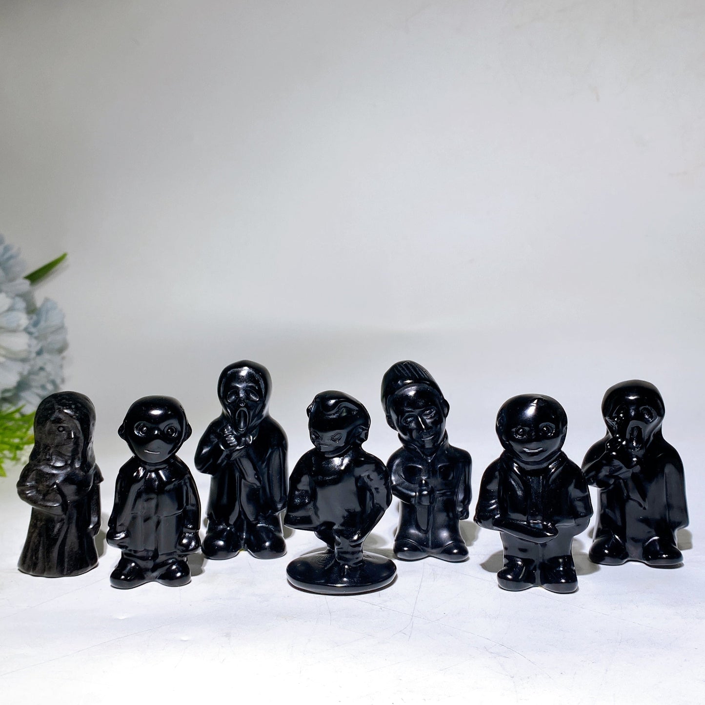 2.5"-2.8" Black Obsidian Killer Carving Crystal Healing Bulk Wholesale