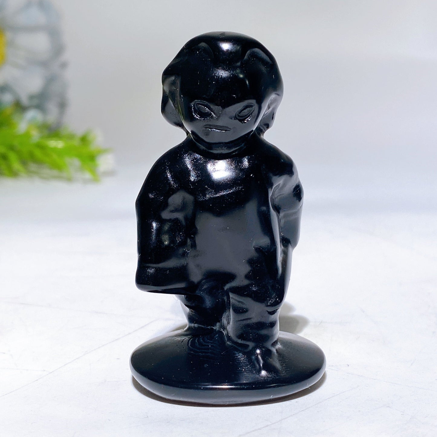 2.5"-2.8" Black Obsidian Killer Carving Crystal Healing Bulk Wholesale