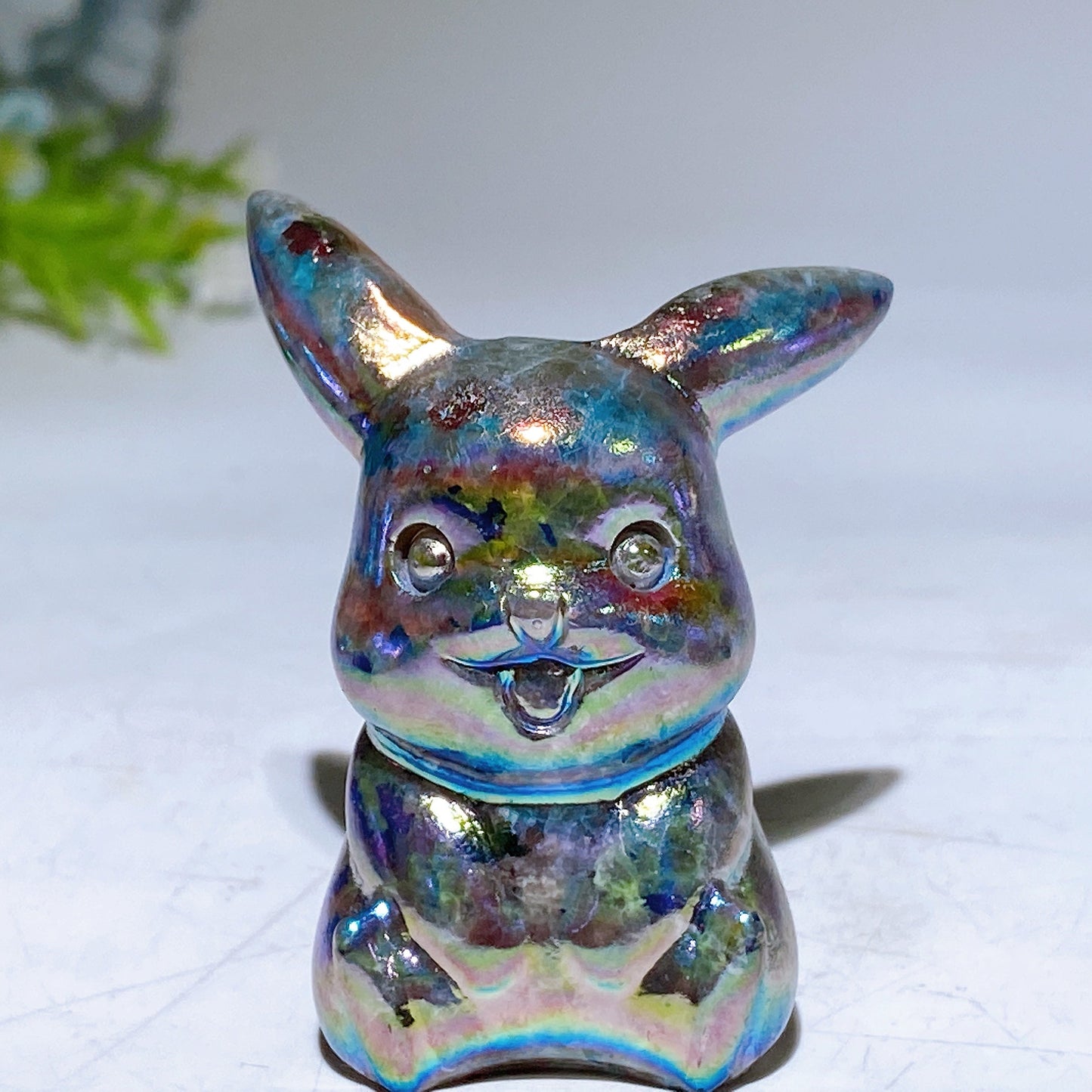 1.6"-2.4" Aura Yooperlite Pokemon Character Carving Crystal Healing Bulk Wholesale