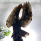 54cm Large Unqiue Smoky Quartz Eagle Carving with Wooden Stand Crystal Healing Bulk Wholesale