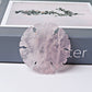 2" Rose Quartz Clear Quartz Snowflake Shape Crystal Carvings Wholesale Crystals