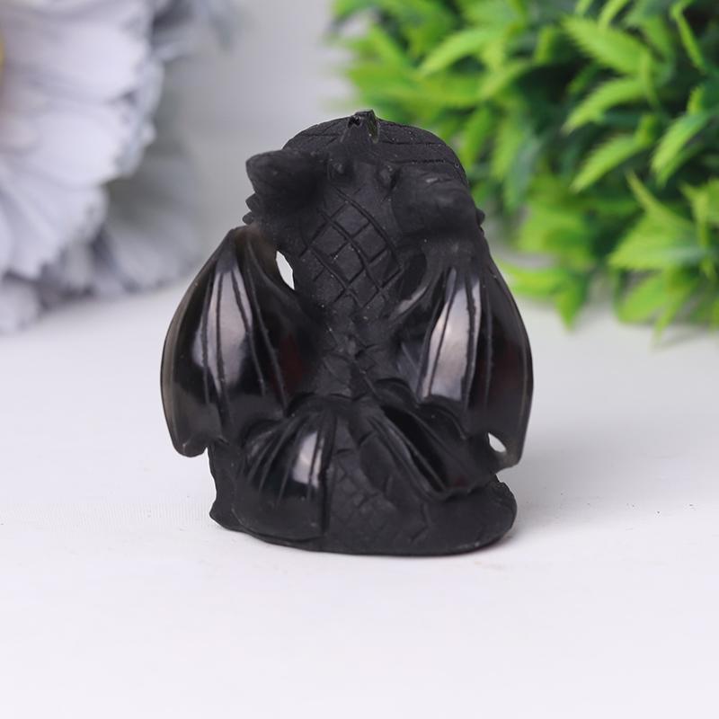 Black Obsidian Toothless Crystal Carvings Wholesale Crystals