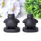 2" Black Obsidian Snorlax Crystal Carvings Wholesale Crystals