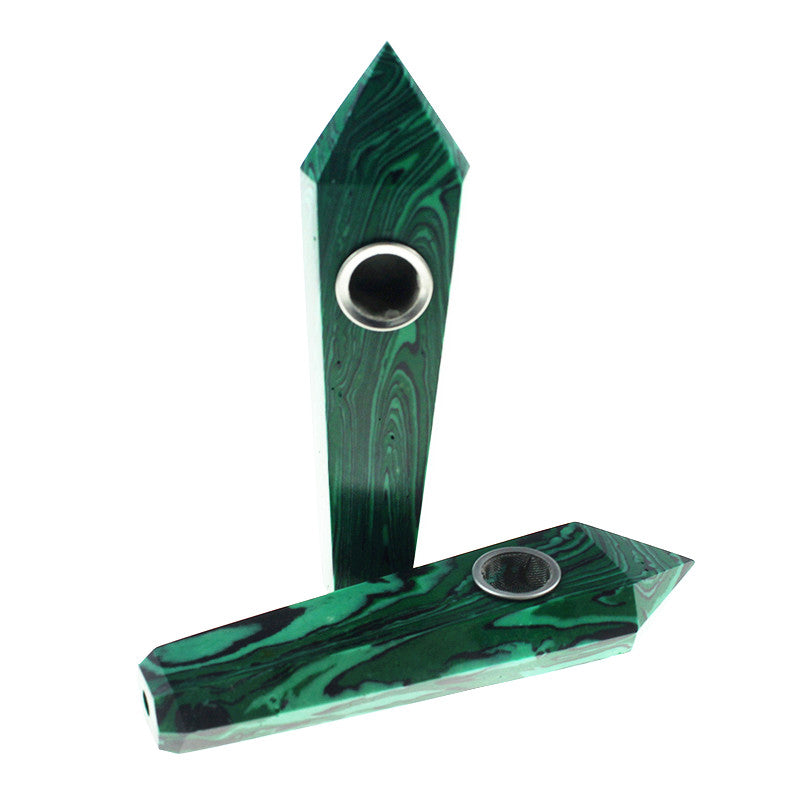 Malachite Smoking Pipe wholesale support mixed customization Wholesale Crystals