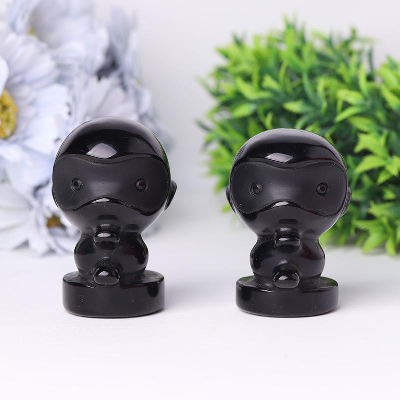 3" Black Obsidian Crystal Carvings Wholesale Crystals