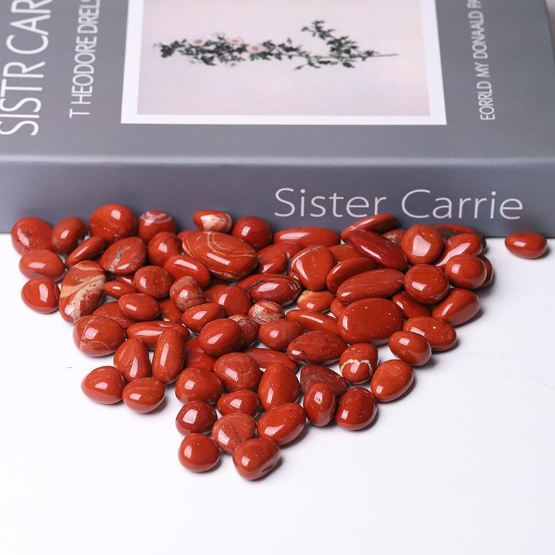 0.1kg 20-30mm Natural Red Jasper Tumbles Wholesale Crystals