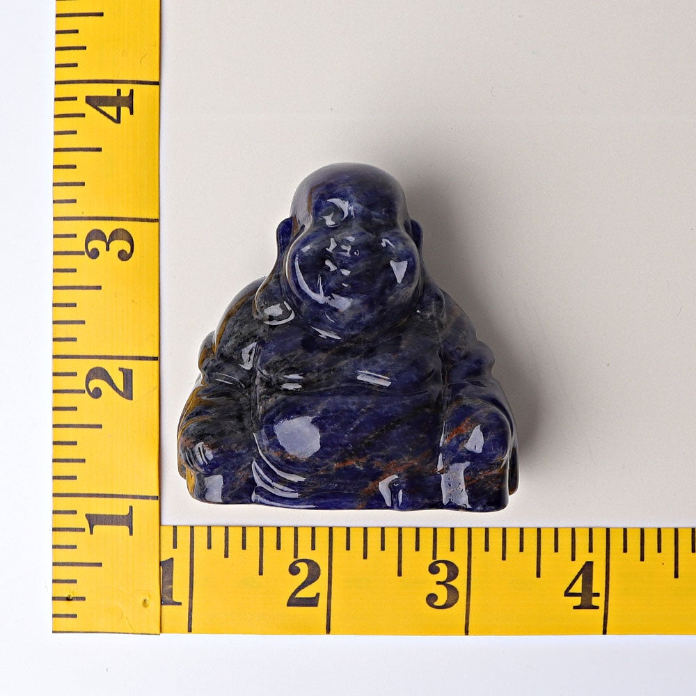 2.4" Sodalite Buddha Crystal Carvings Wholesale Crystals