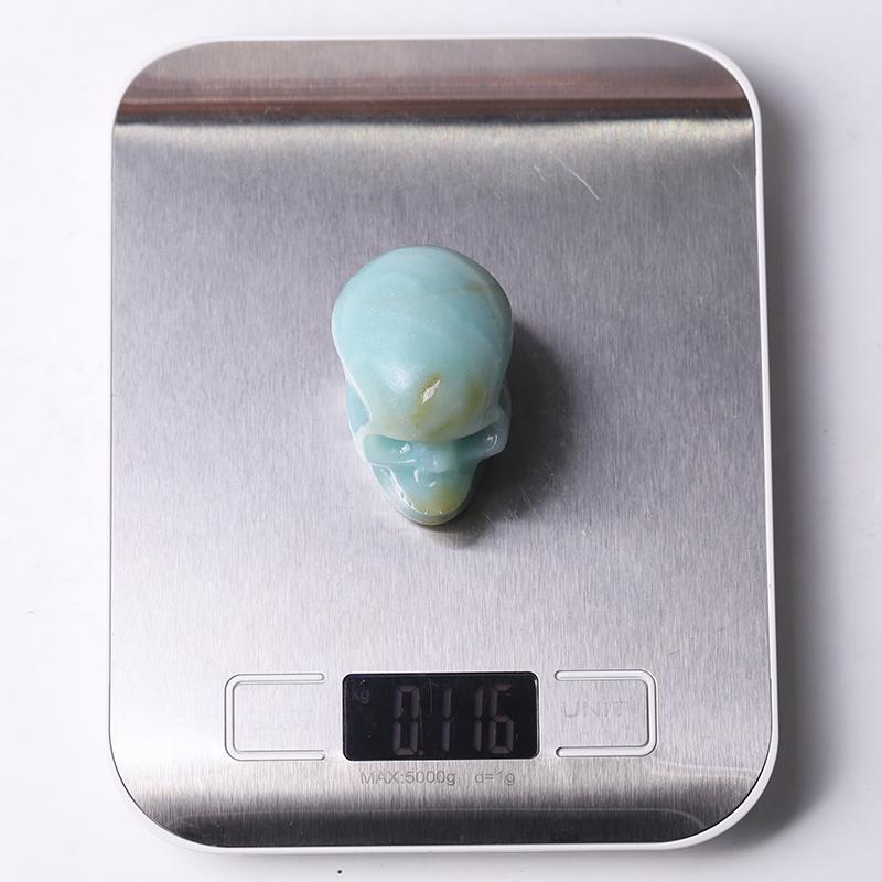 2" Sky Blue Skull Crystal Carvings Wholesale Crystals
