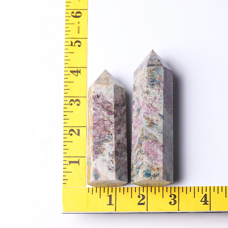 2.5"-4.5" Ruby in Kyanite Crystal Tower Wholesale Crystals