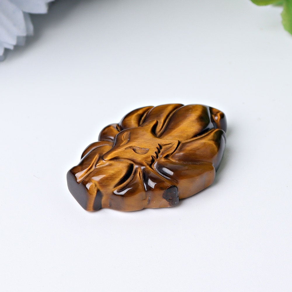 1.7" Nine-tail Fox Crystal Carvings Wholesale Crystals
