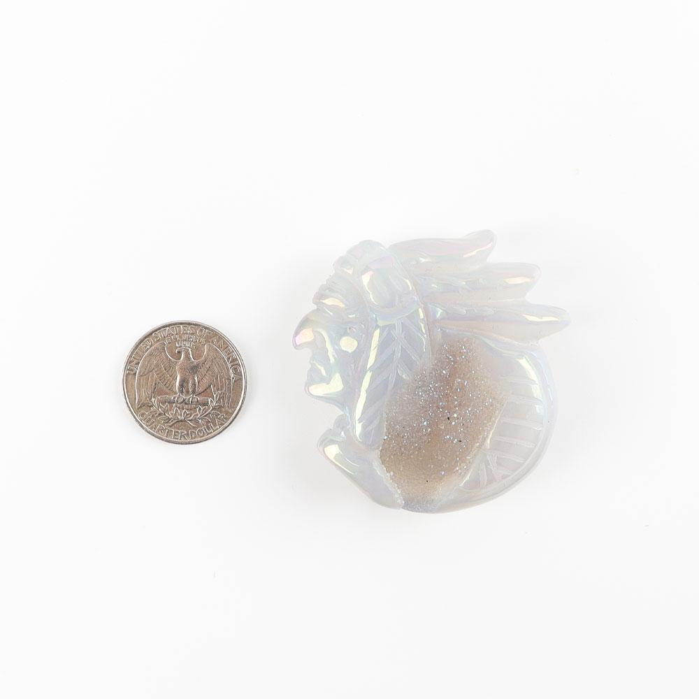 Aura Druzy Agate Indians Carvings Wholesale Crystals