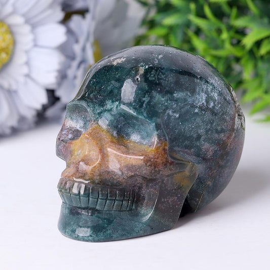 Ocean Jasper Crystal Skull Carvings Wholesale Crystals