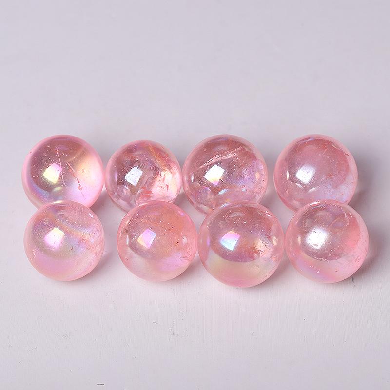 0.25kg Aura Rose Quartz Sphere Wholesale Crystals