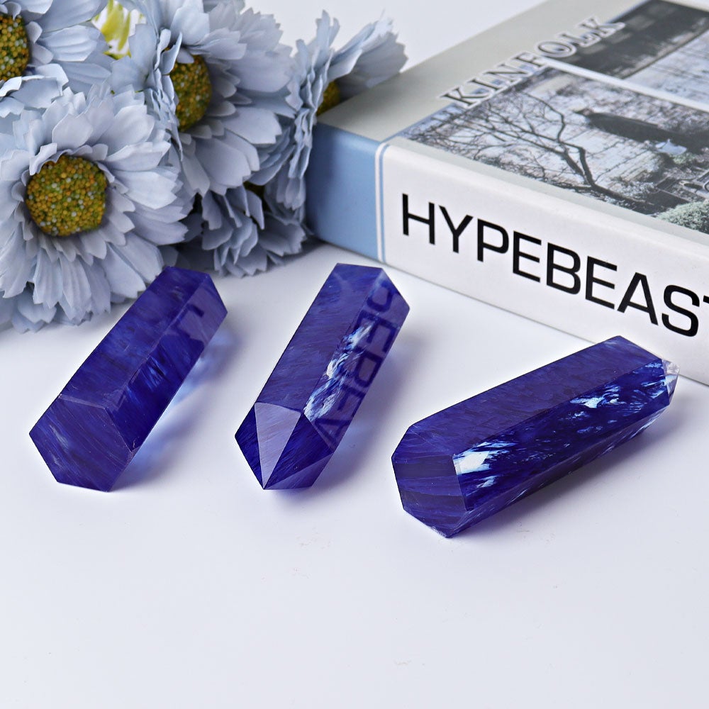 3.5"-4" Blue Smelting Crystal Points Wholesale Crystals