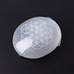 2.4" Selenite Palm Stone with Printing Wholesale Crystals