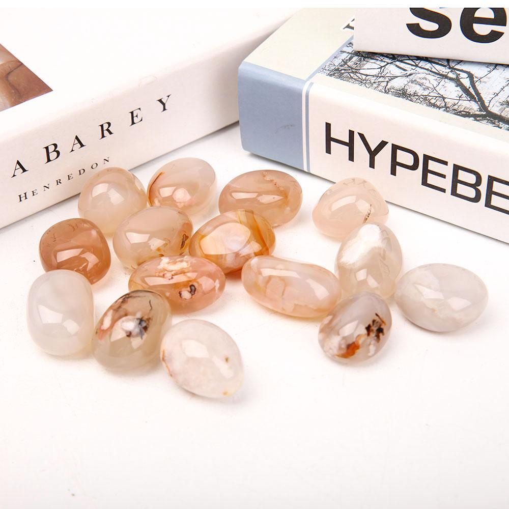 0.1kg Flower Agate Tumbles Wholesale Crystals