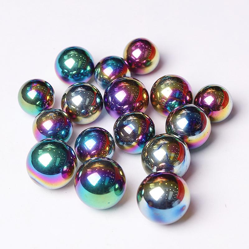 High Quality Titanium Aura Crystal Spheres Crystal Balls for Healing Wholesale Crystals