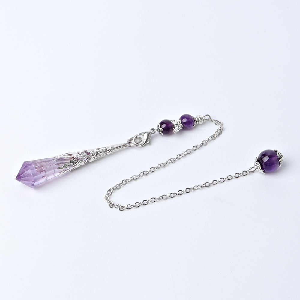 11.8" Long Chain Crystal Pendulum Wholesale Crystals
