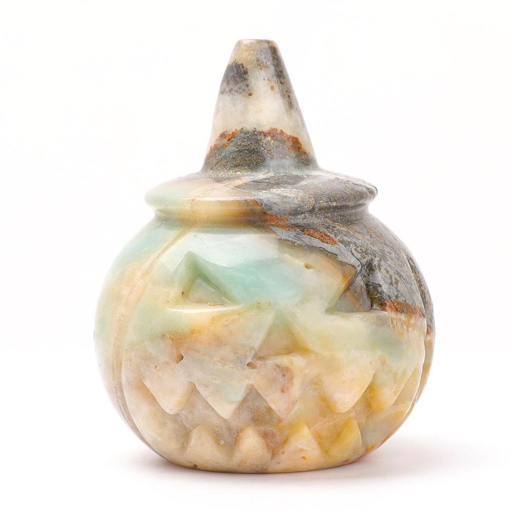 Hand Carved Pumpkin for Halloween Decor Wholesale Crystals