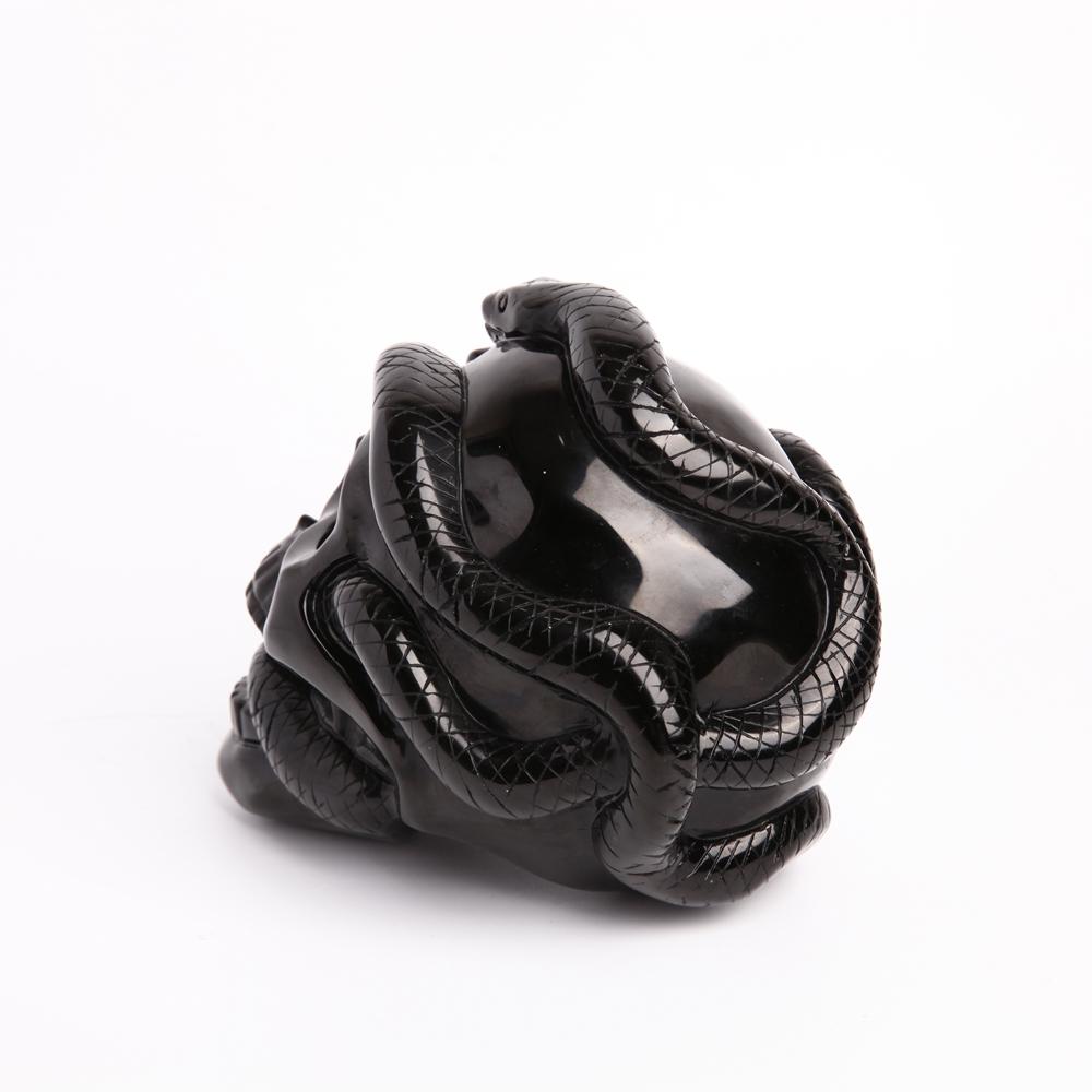 Black Obsidian Crystal Carvings Skull Wholesale Crystals