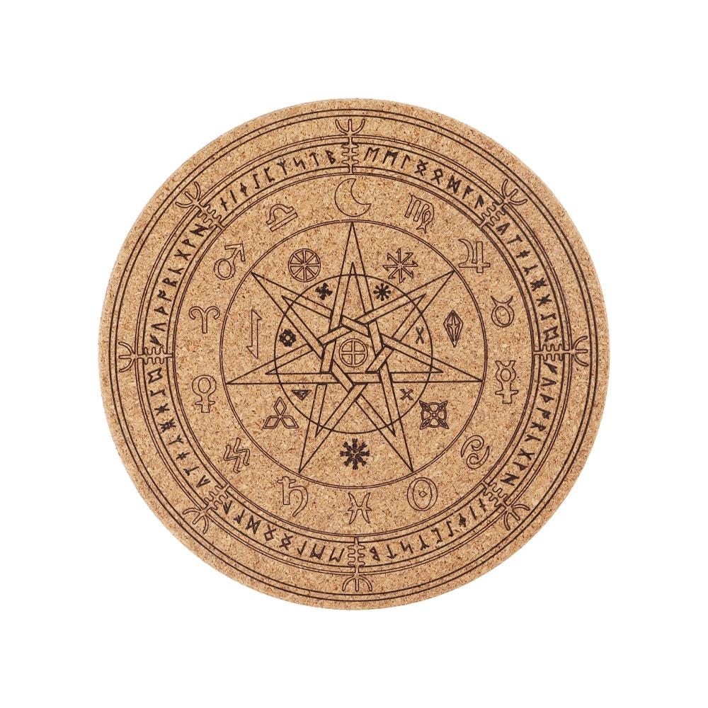 Cork Carved Pattern Coaster Wholesale Crystals