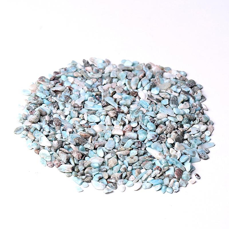 0.1kg 5-7mm Natural Larimar Chips Crystal Chips for Decoration Wholesale Crystals
