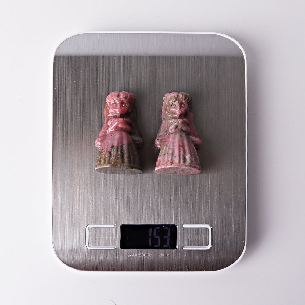 2.3" Rhodonite Princess Serenity Crystal Carvings Wholesale Crystals