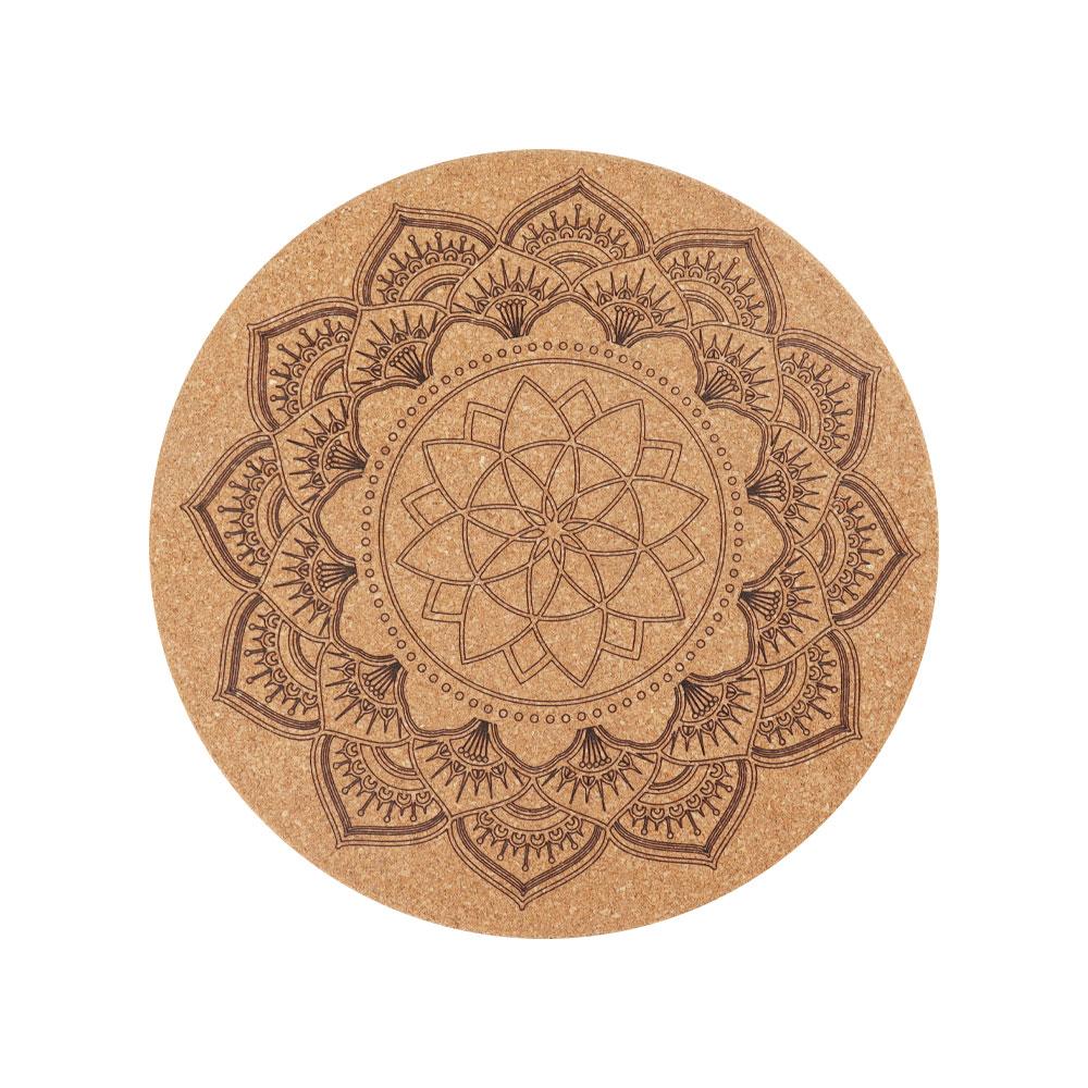 Cork Carved Pattern Coaster Wholesale Crystals
