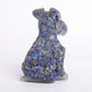 Lapis Gravel Resin Dog Figurines Schnauzer Wholesale Crystals